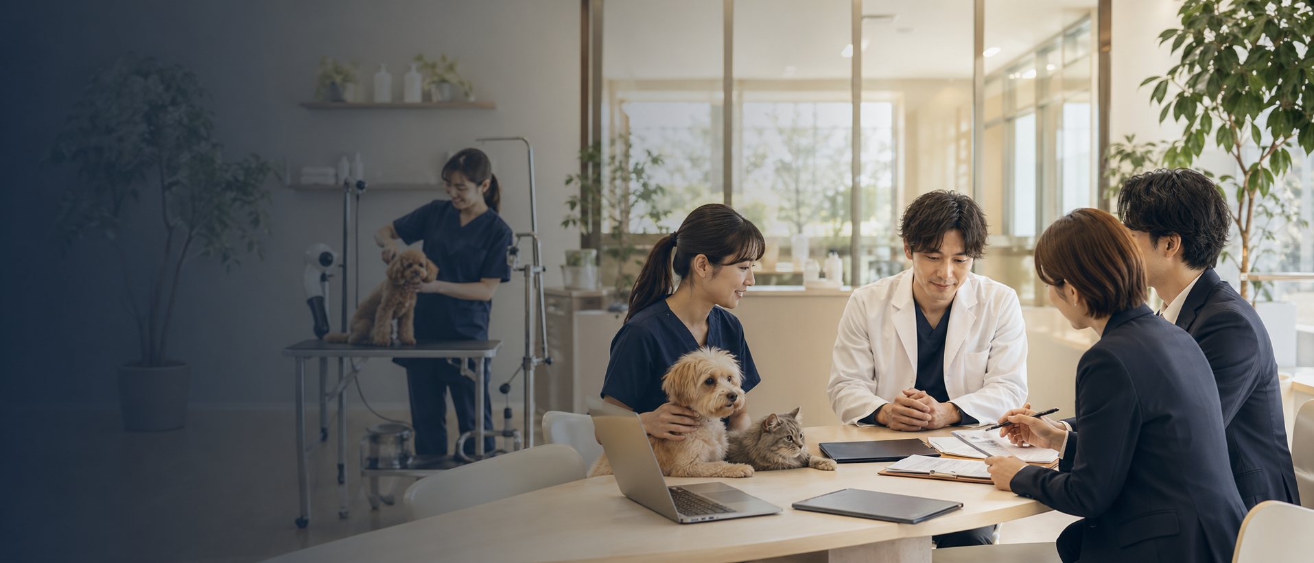 ペット業界M&Aの相談風景