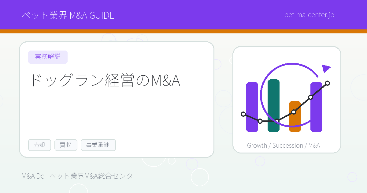 【2026年最新】ドッグラン経営のM&Aとは？売却・買収の流れと成功のポイントを徹底解説 のアイキャッチ画像